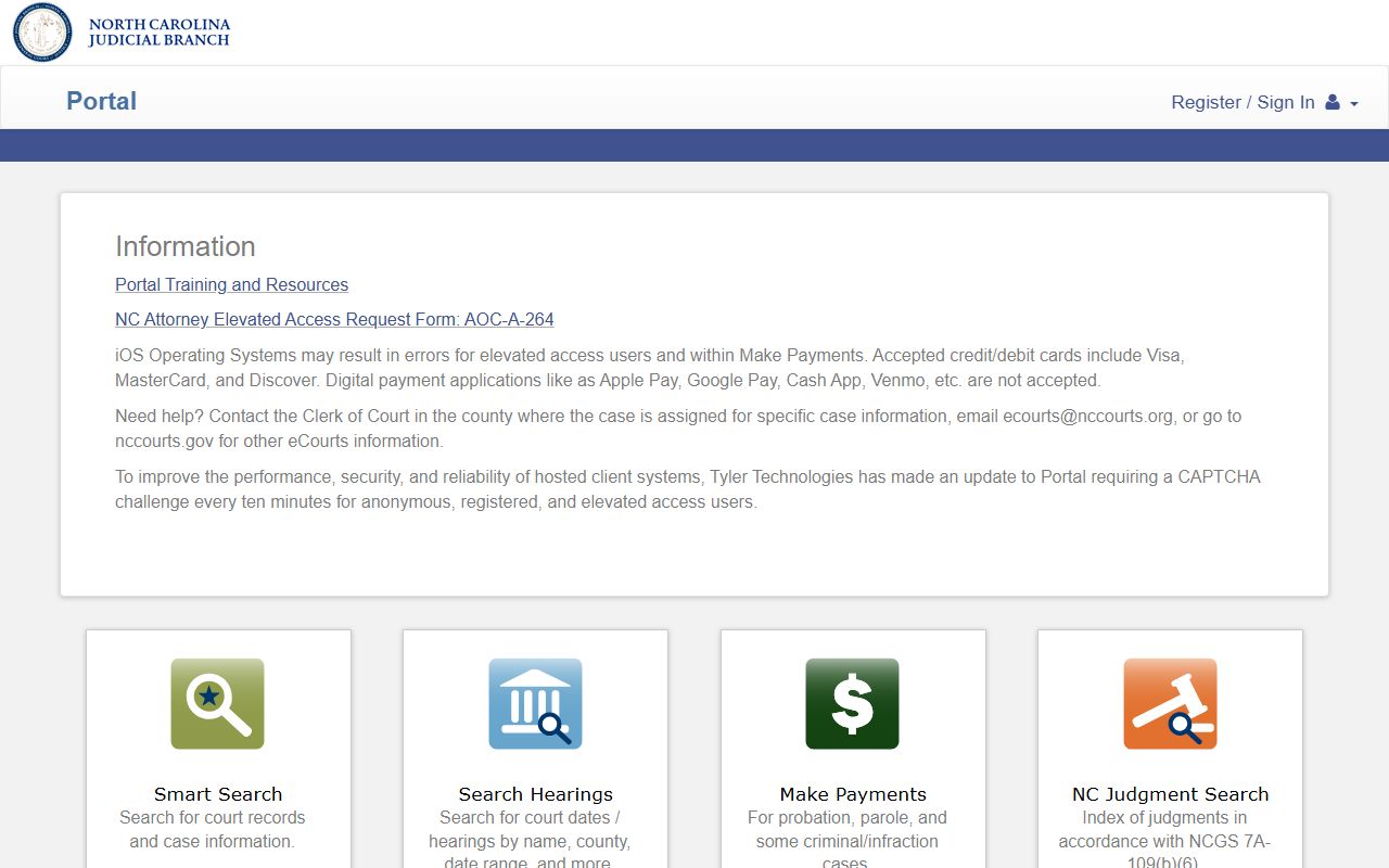 Haywood County court records after arrest search in the NC eCourts Portal